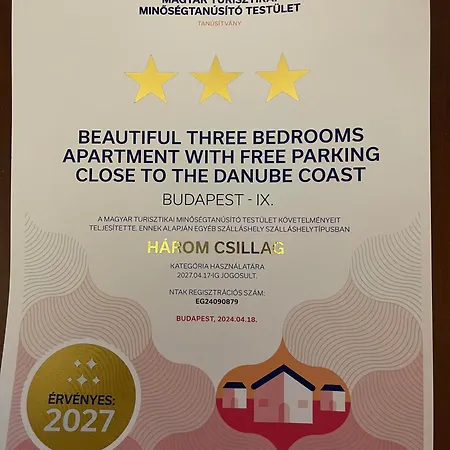 Beautiful Three Bedrooms With Free Parking Close To The Danube Coast